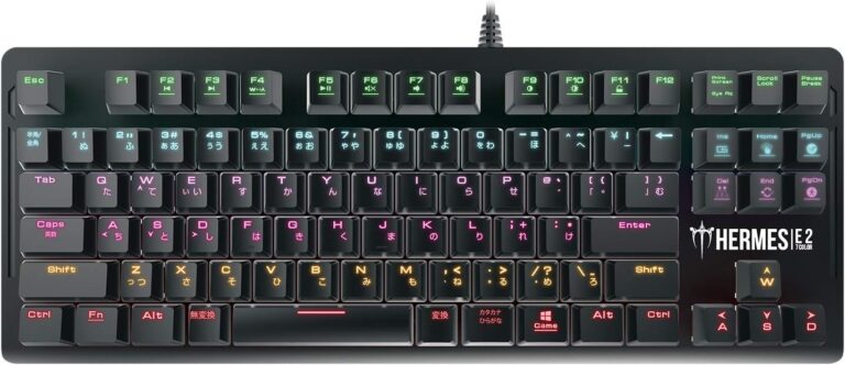 GAMDIAS(ガンディアス) HERMES E2 RED 7COLOR 赤軸 ほぼ日本語配列の