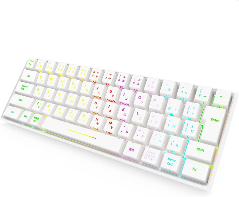 WENRUI ワイヤレスメカニカルキーボード（赤軸）のレビュー】60