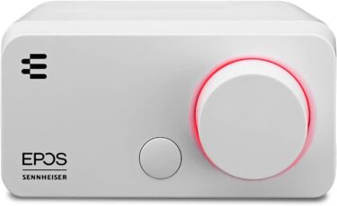 【EPOS GSX 300 Snow(白) ゲーミング&PCオーディオアンプのレビュー】7.1chのようなサラウンドサウンドやイコライザ設定ができる高音質オーディオアンプ【サウンドカード・イーポス】