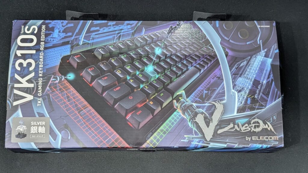 ELECOM - ELECOM VK310s  銀軸　反応速度速い！！ Amazon.co.jp: エレコム ゲーミングキーボード V-custom VK310S